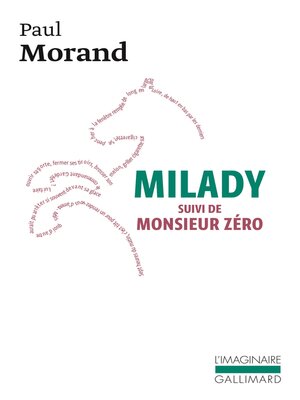 cover image of Milady--Monsieur Zéro